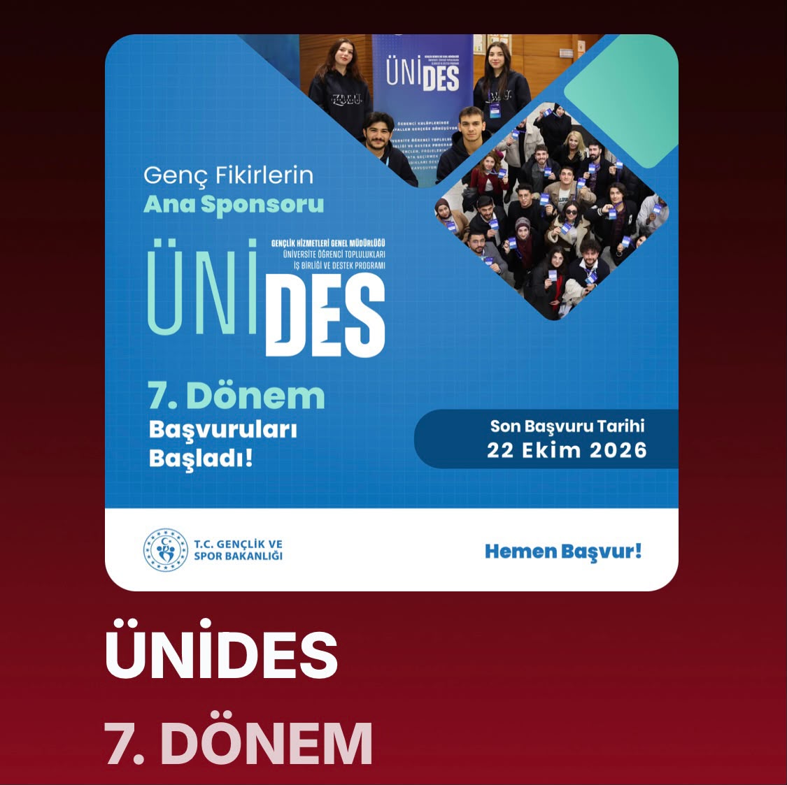 Gençlerin projelerine büyük destek