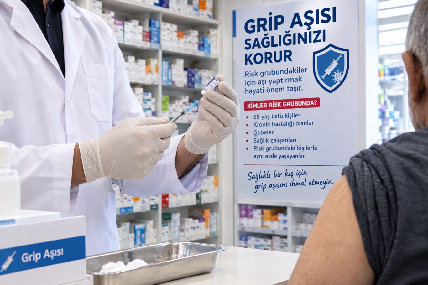 Grip aşıları eczanelerde