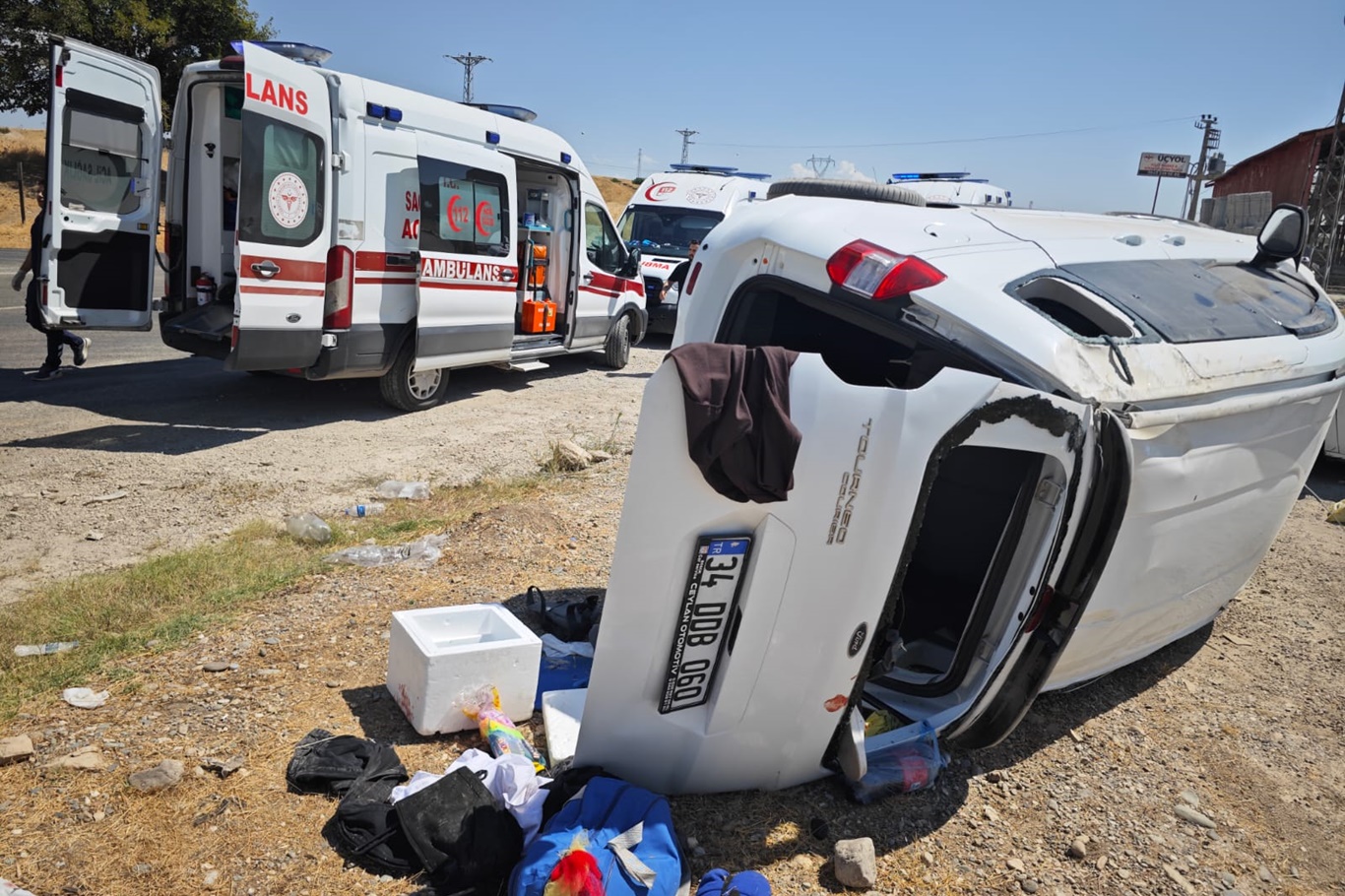 Kavşakta feci çarpışma: 7 yaralı