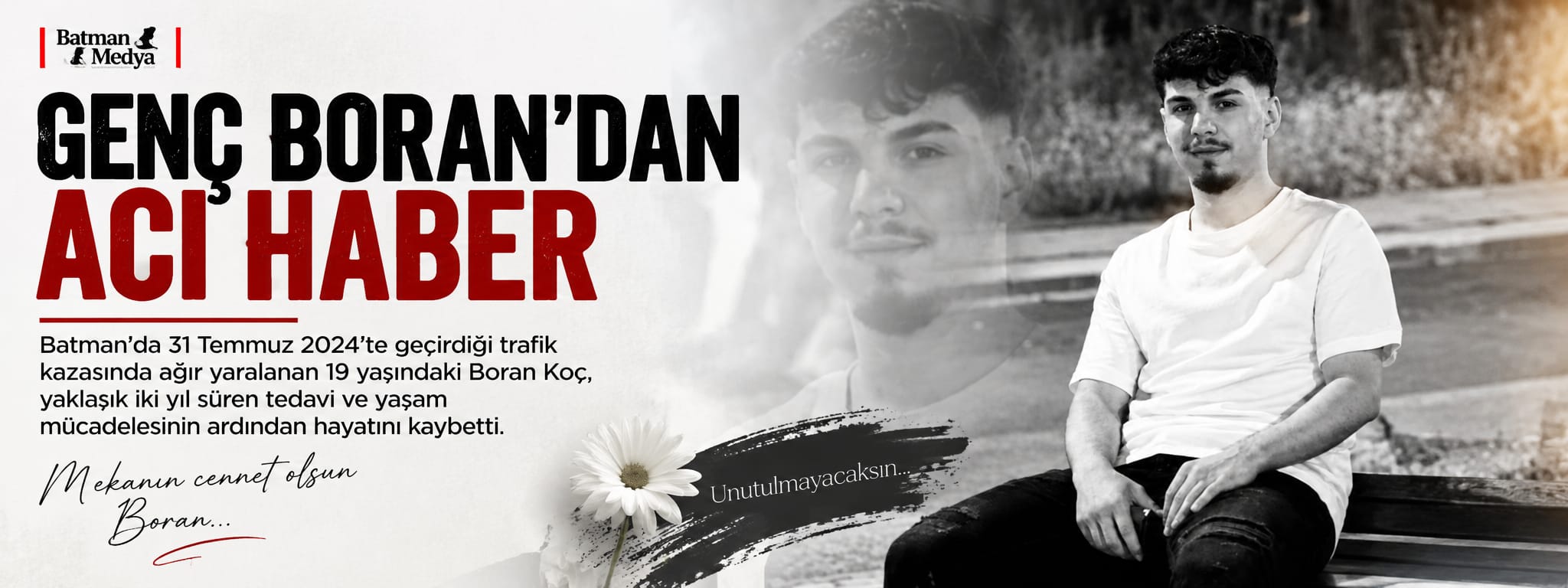 GENÇ BORAN’DAN ACI HABER