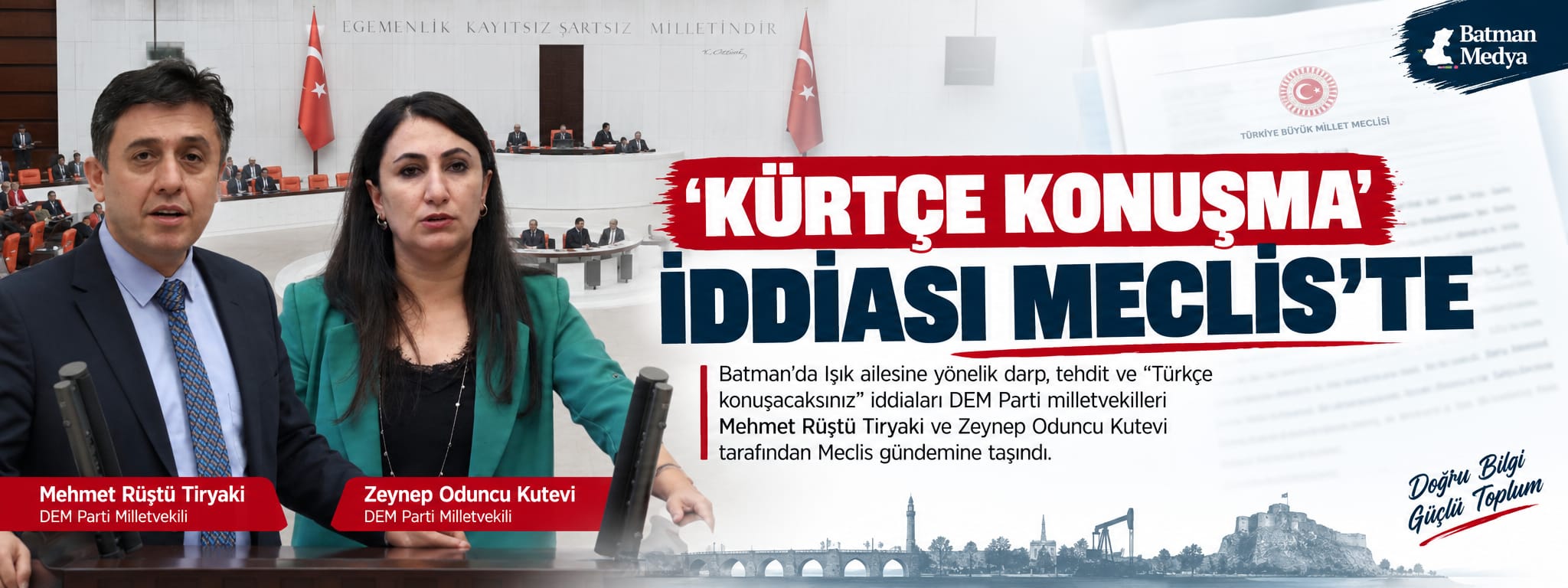 ‘Kürtçe konuşma’ iddiası Meclis’te