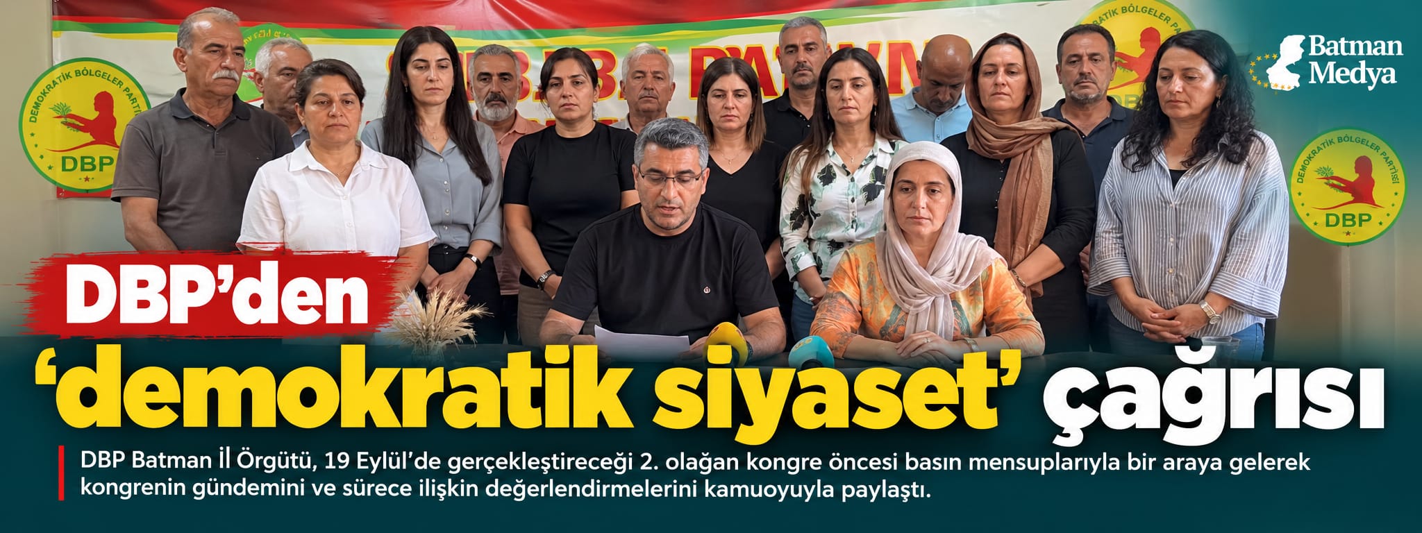 DBP’den ‘demokratik siyaset’ çağrısı