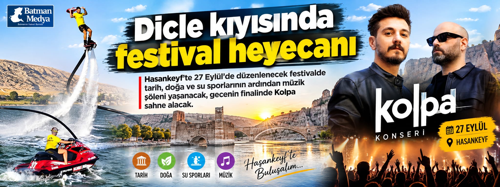Dicle kıyısında festival heyecanı