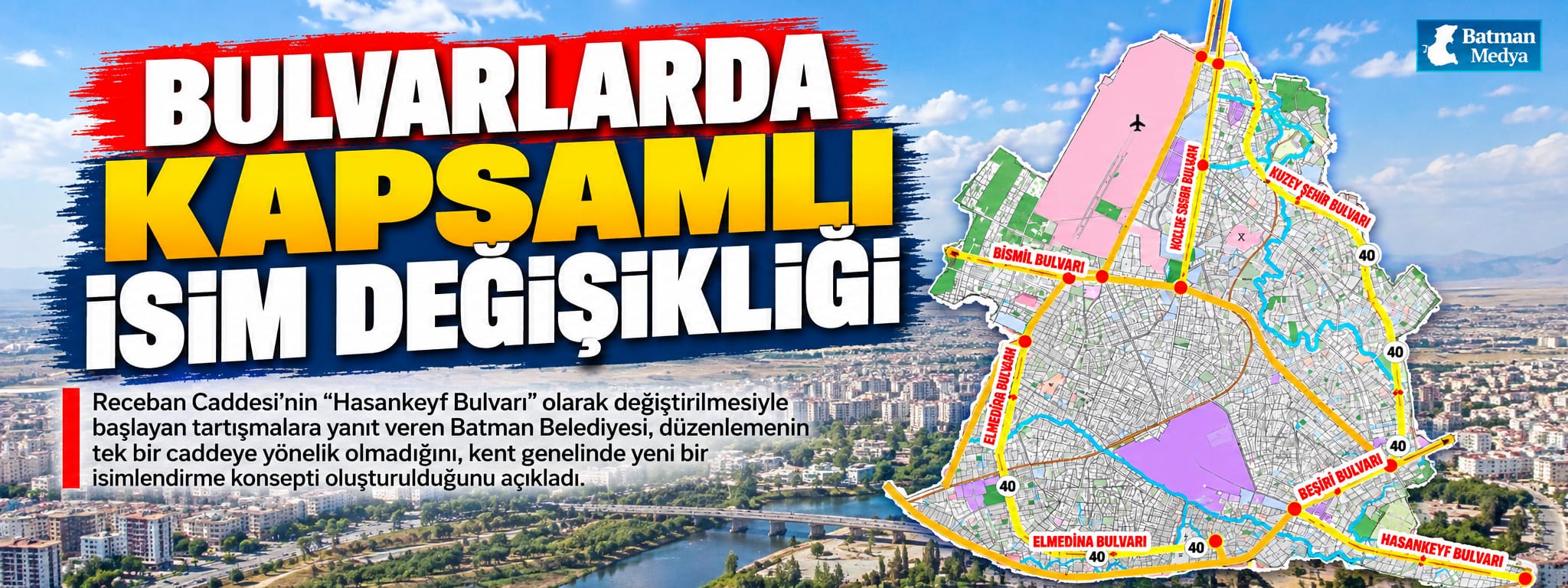 BULVARLARDA KAPSAMLI İSİM DEĞİŞİKLİĞİ