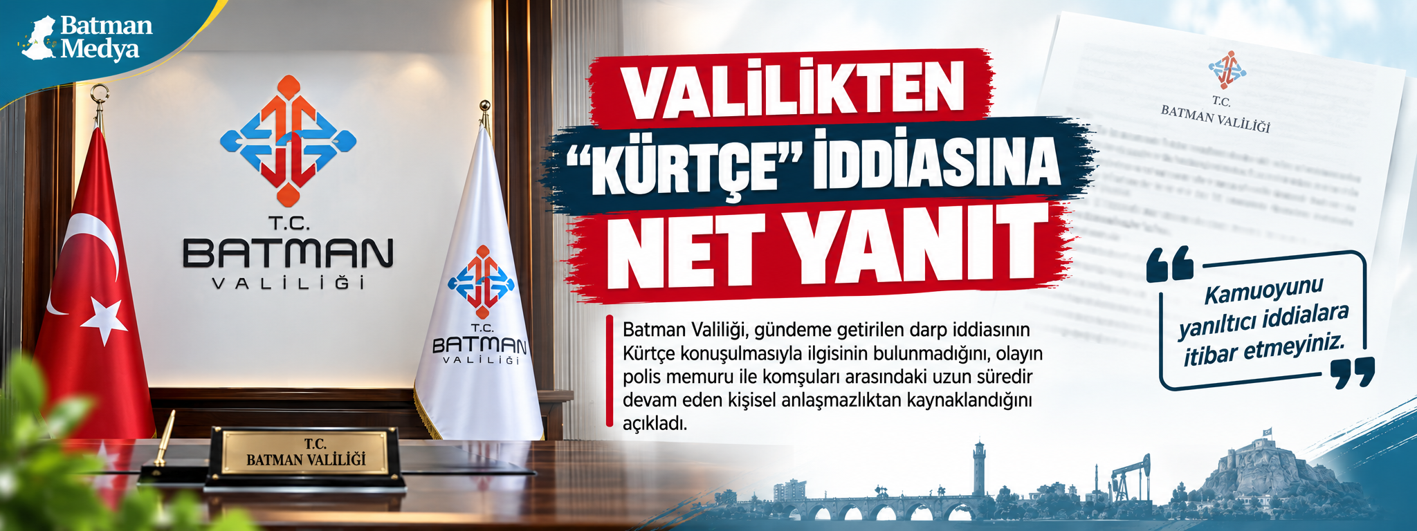 Valilikten “Kürtçe” iddiasına net yanıt