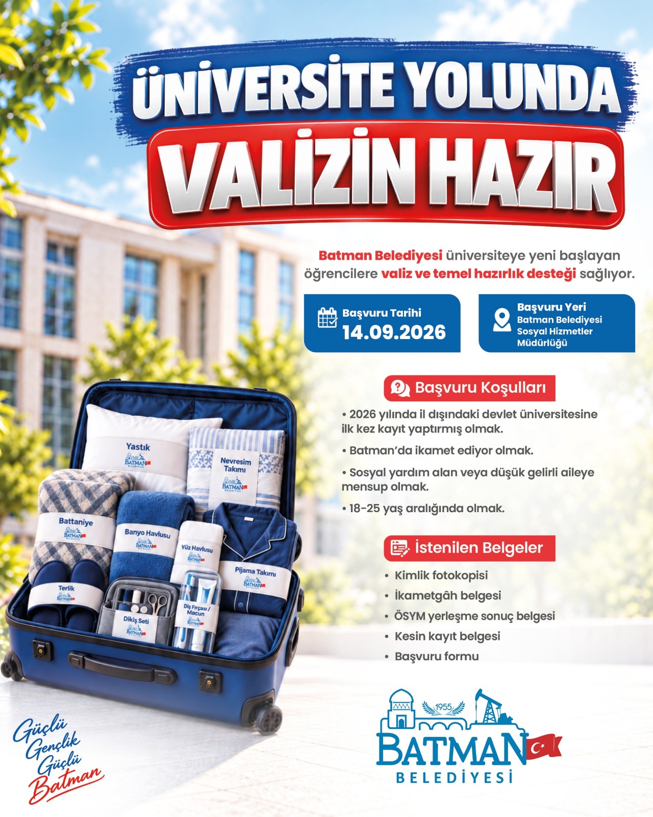 Gençlere “Valizim Hazır” desteği