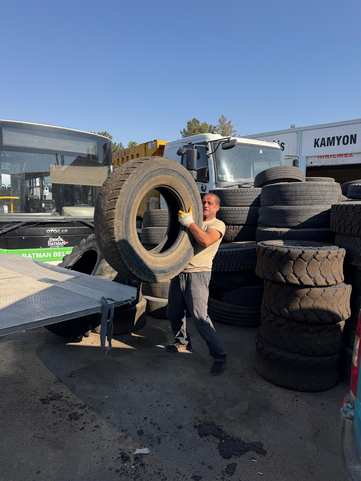 758 Ton atık lastik toplandı