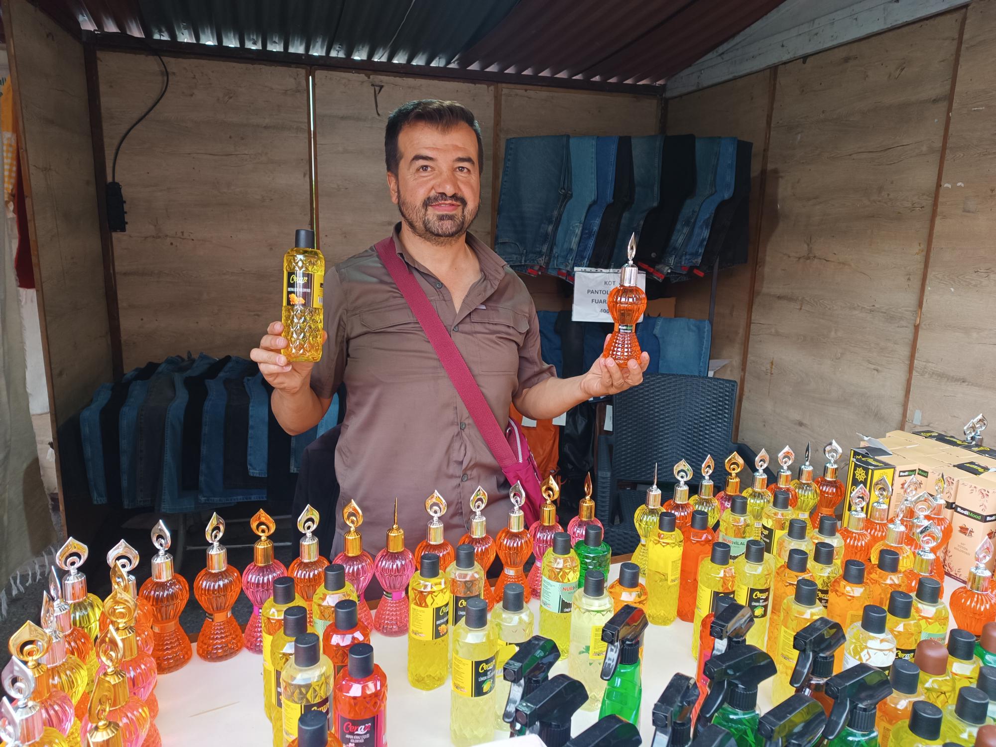 Doğa kokuları standına yoğun ilgi