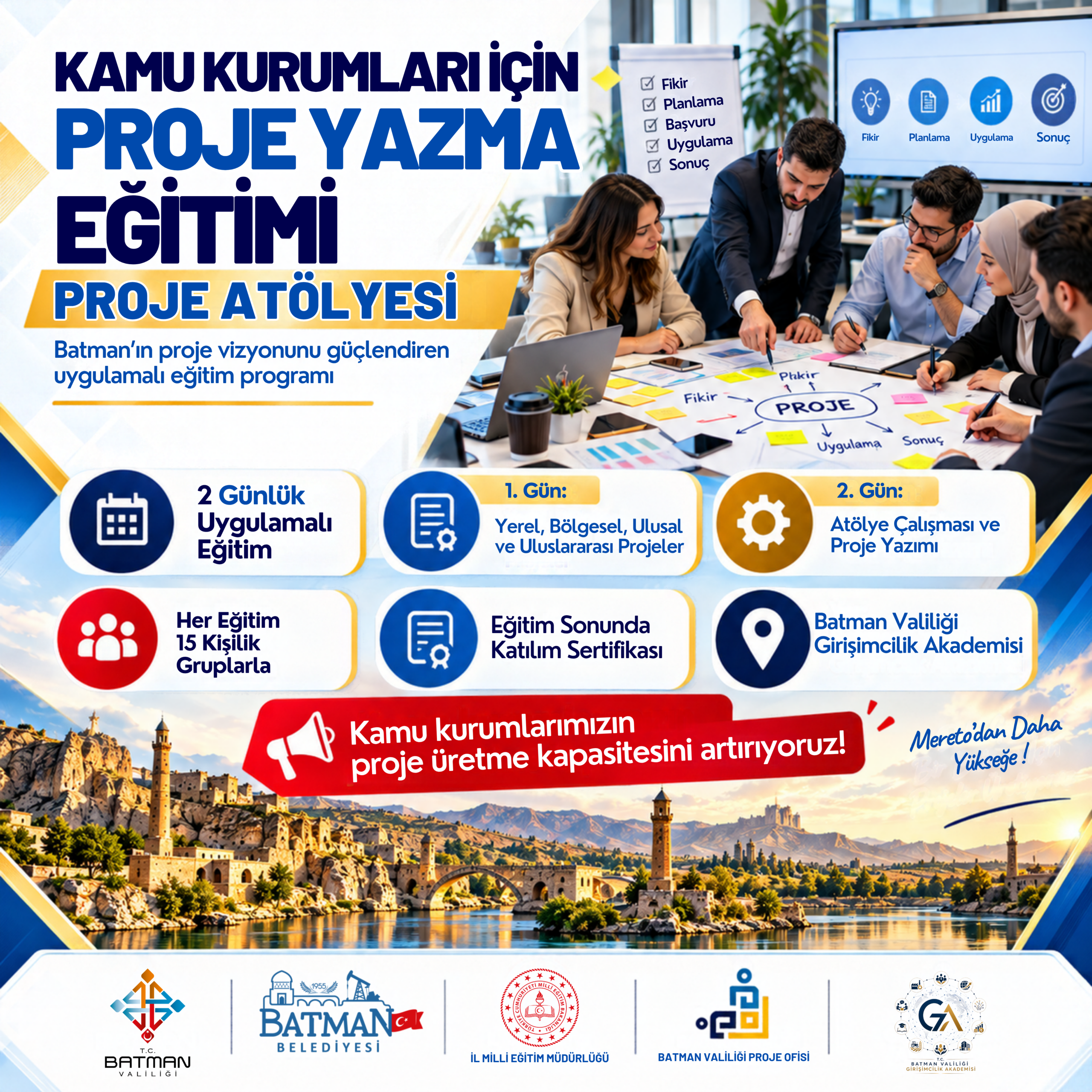 Kamuya “Proje Atölyesi” desteği