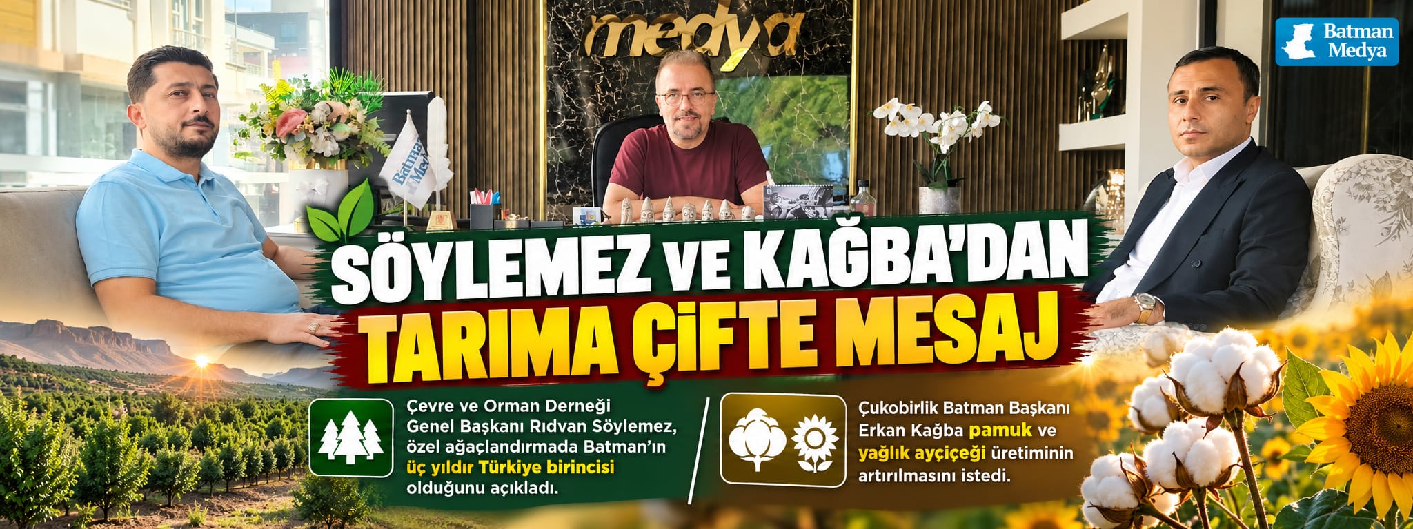 Söylemez ve Kağba’dan tarıma çifte mesaj