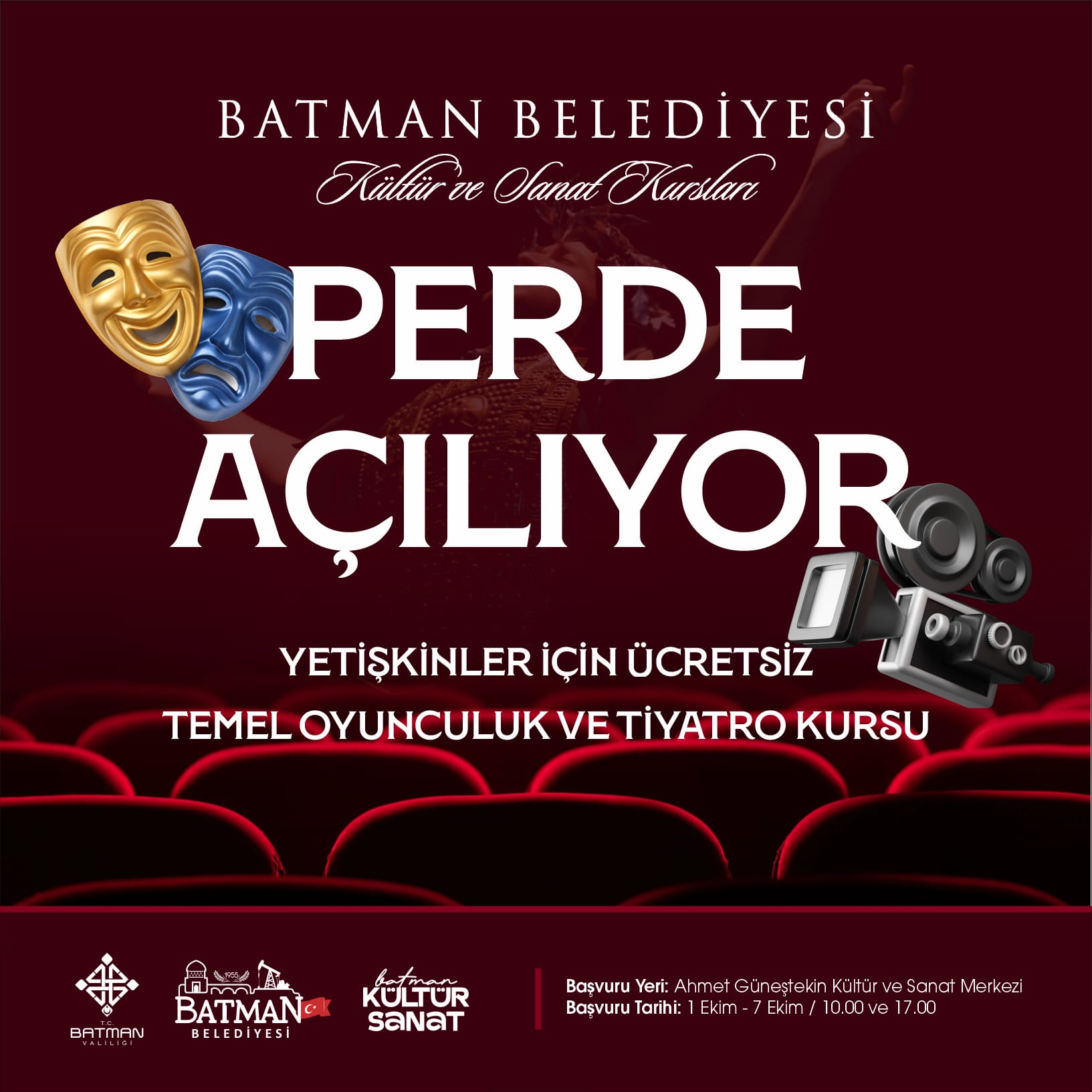 Tiyatro için başvurular başladı