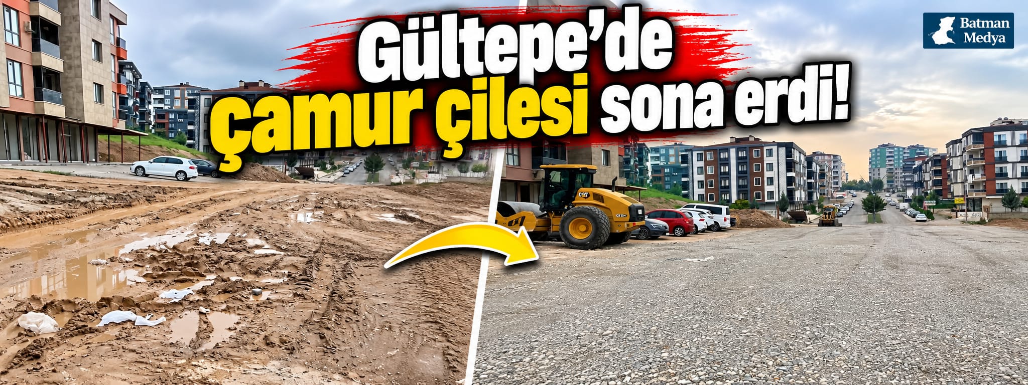 Gültepe’de çamur çilesi sona erdi!