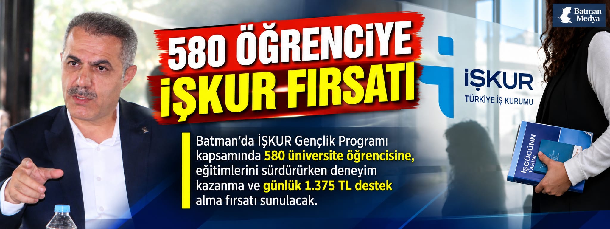 580 Öğrenciye İŞKUR fırsatı