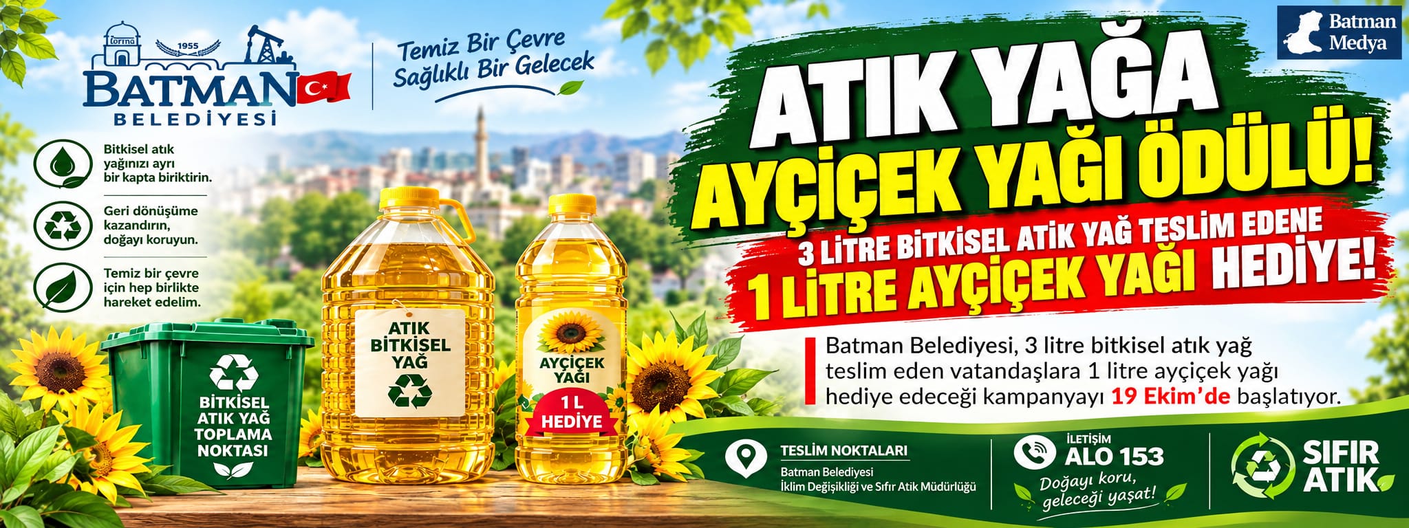 Atık yağa ayçiçek yağı ödülü!