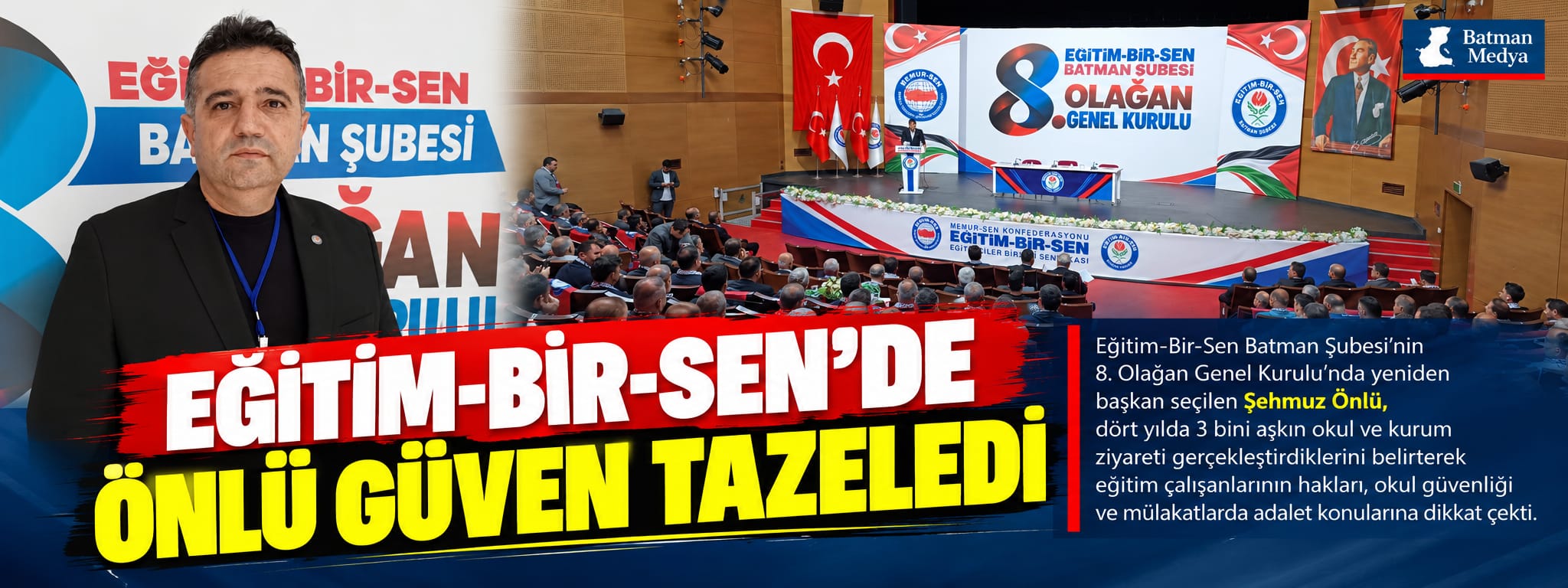 Eğitim-Bir-Sen’de Önlü güven tazeledi