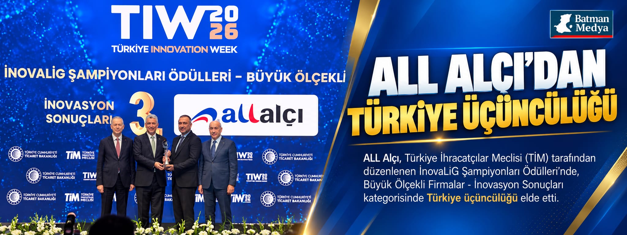 ALL Alçı’dan Türkiye üçüncülüğü