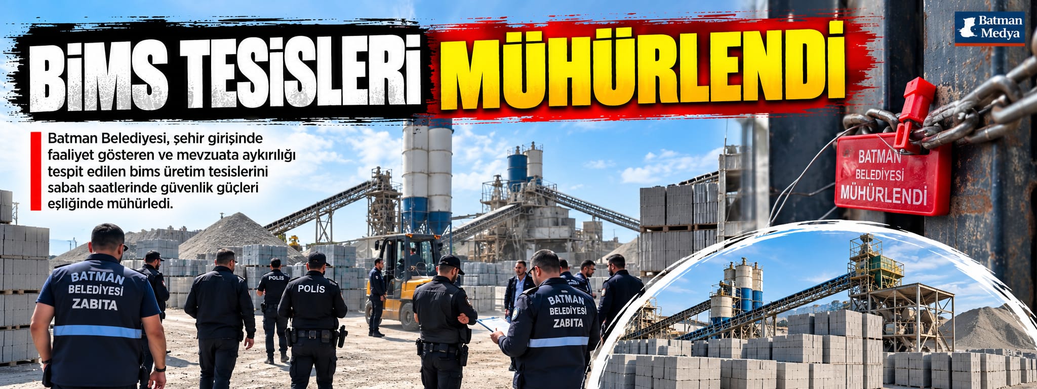 BİMS TESİSLERİ MÜHÜRLENDİ