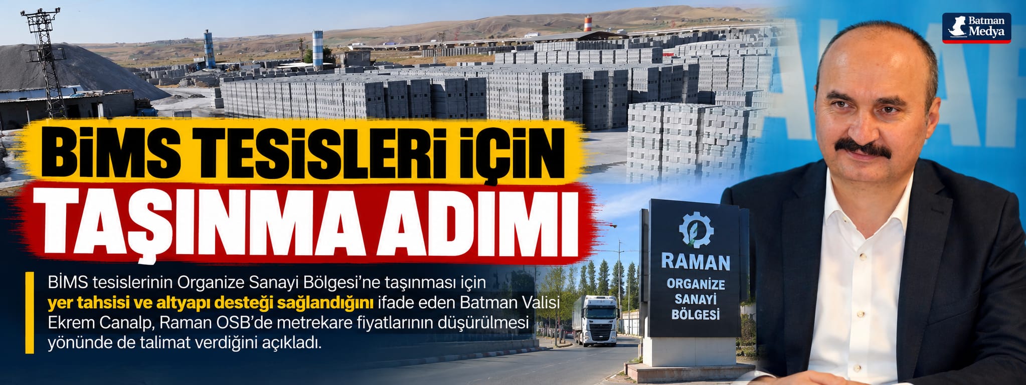BİMS Tesisleri için taşınma adımı