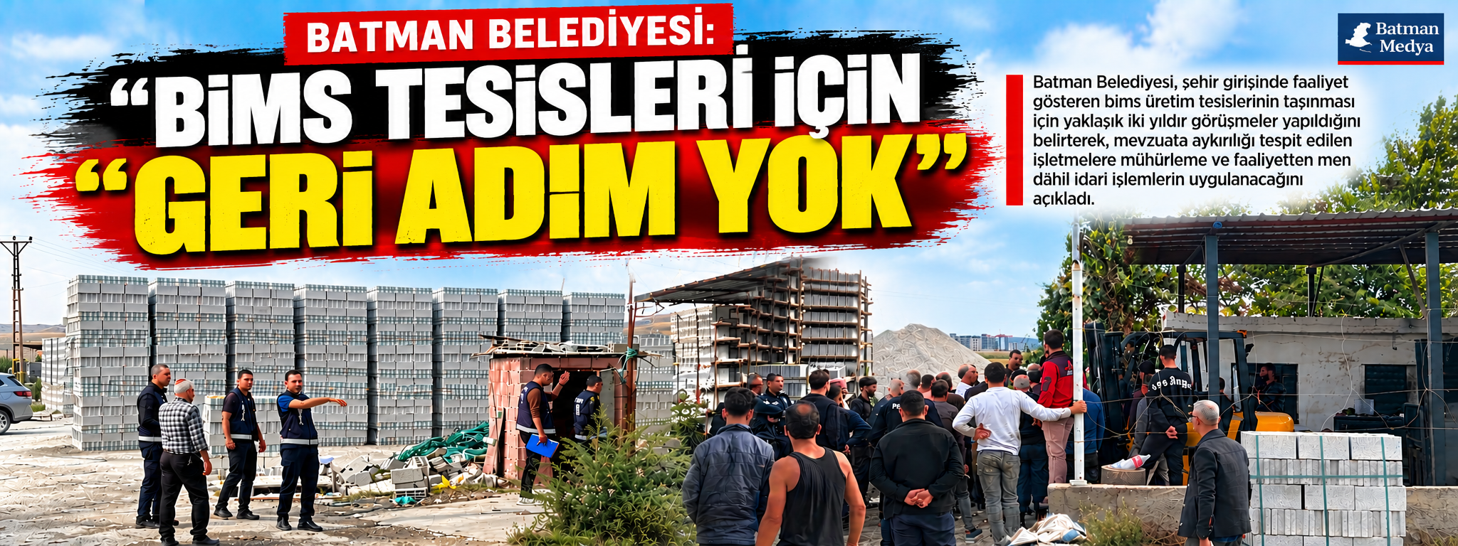 “Bims tesisleri için geri adım yok” 