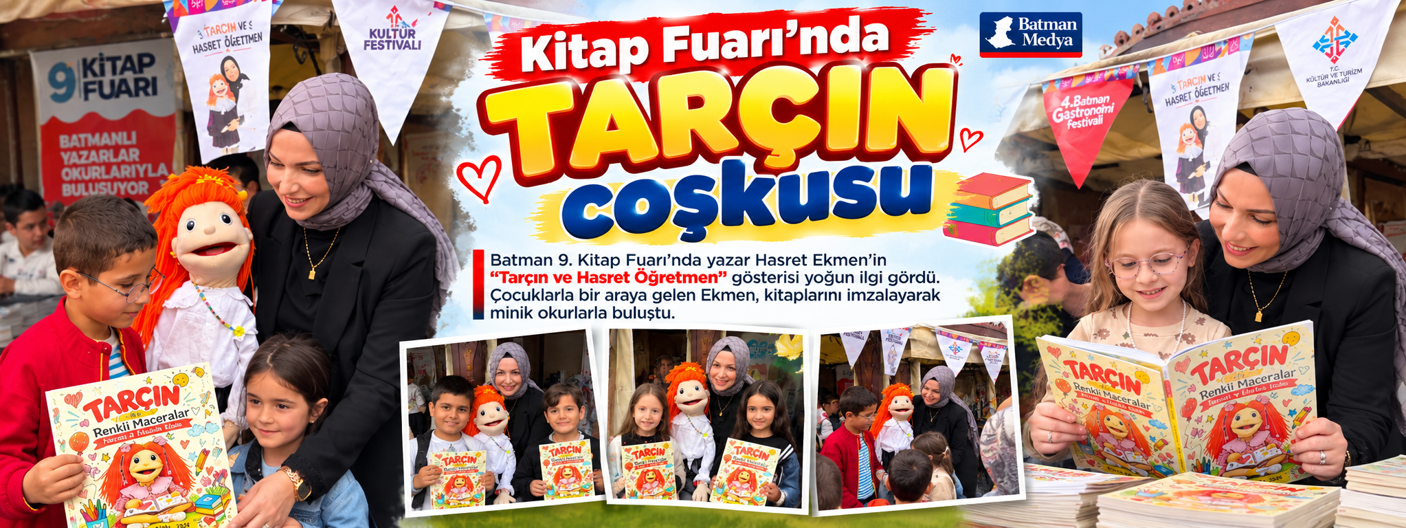 Kitap Fuarı’nda Tarçın coşkusu