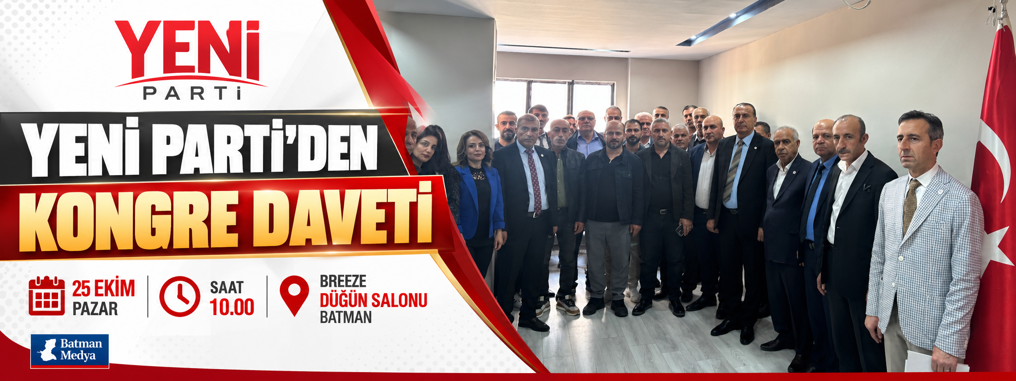 Yeni Parti’den kongre daveti